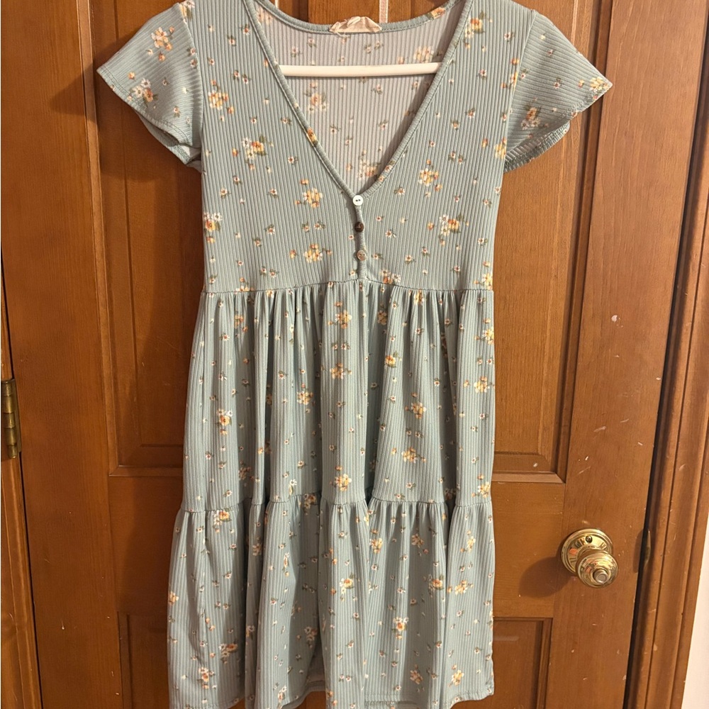 Jessica Simpson Blue Floral Dress